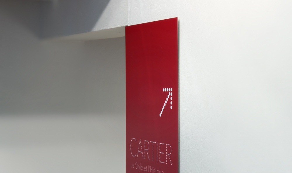 SIGNALÉTIQUE EXPOSITION CARTIER